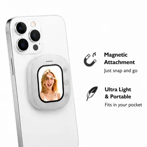Magnetic Phone Vlog Selfie Monitor Screen, for iPhone and android, Wireless Recording, Using Phone Back Camera for Selfie Vlog Live Stream TikTok Tool