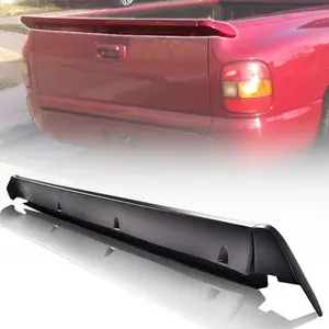 Fit For 99-06 Chevy Silverado GMC Sierra Pickup Tailgate Rear Spoiler Wing Black