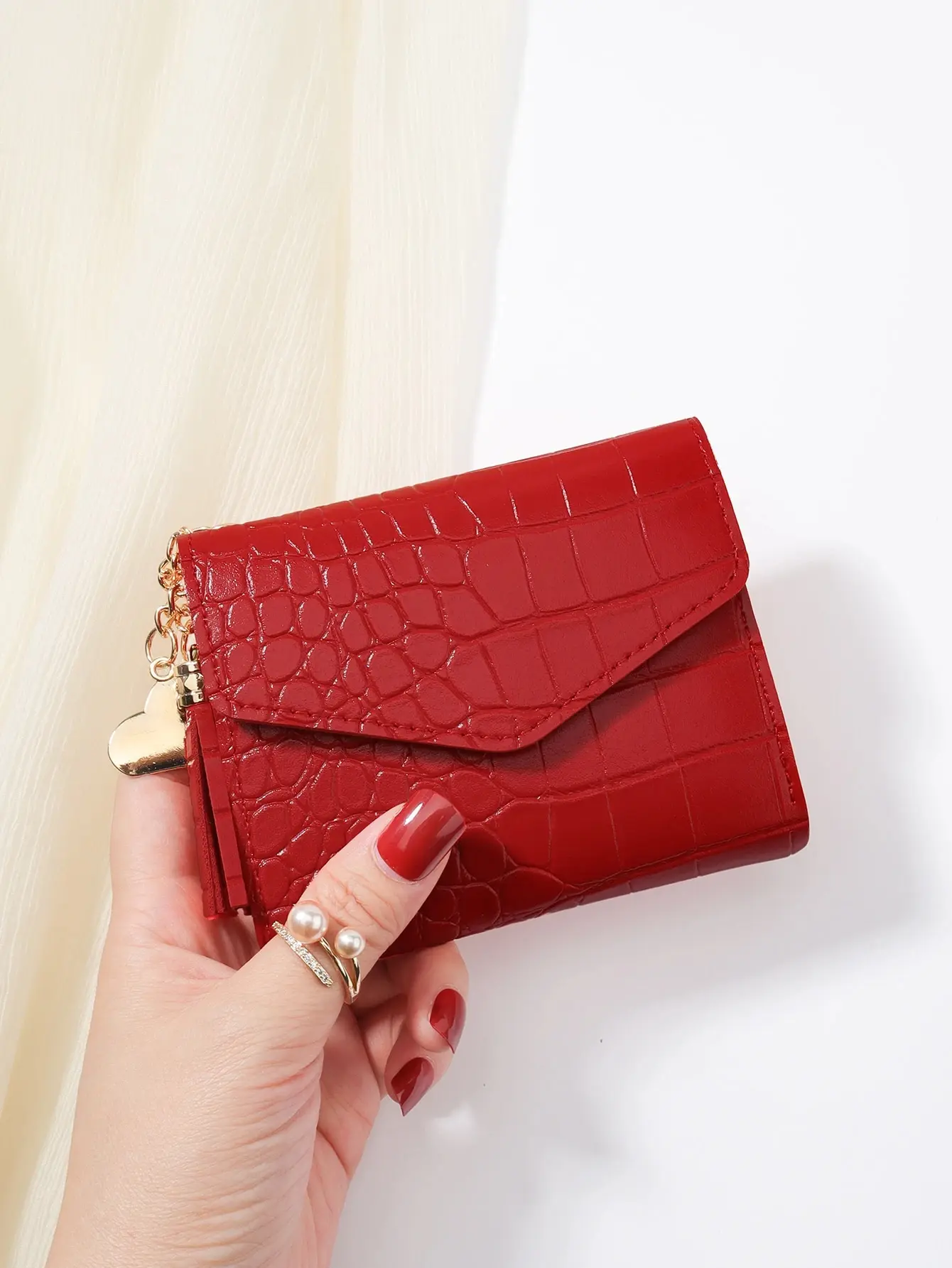 Red chanel card holder - TikTok Shop