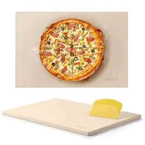 Summervibes VEVOR Pizza Stone, 16 in Round Pizza Stone, 0.67 Thick Extra Large Baking-Stone with Rack Stand, 1450 Heat-Resistant Cooking Stones, for Kitchen Oven, Baking Pizzas, BBQ GrillVEVOR Super Brand Day