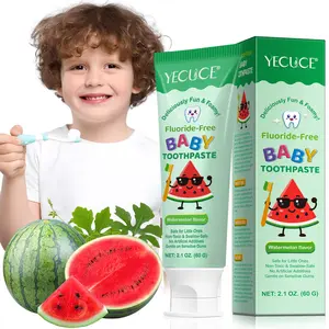 YECUCE Watermelon-Flavored Children's Toothpaste: With a refreshing watermelon flavor that kids love, it cleans teeth and freshens breath. Made with safe ingredients for added peace of mind.