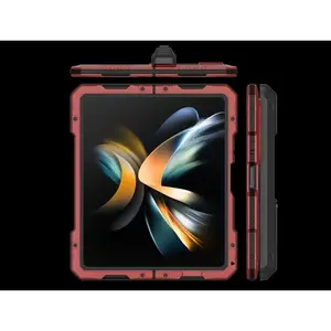 R-just Rugged Armor 360 Full Mobile Phone Case For Samsung Galaxy Z Fold 6 Fold 7 Fold 4 5 6 7 Metal Aluminum Shockproof Cover
