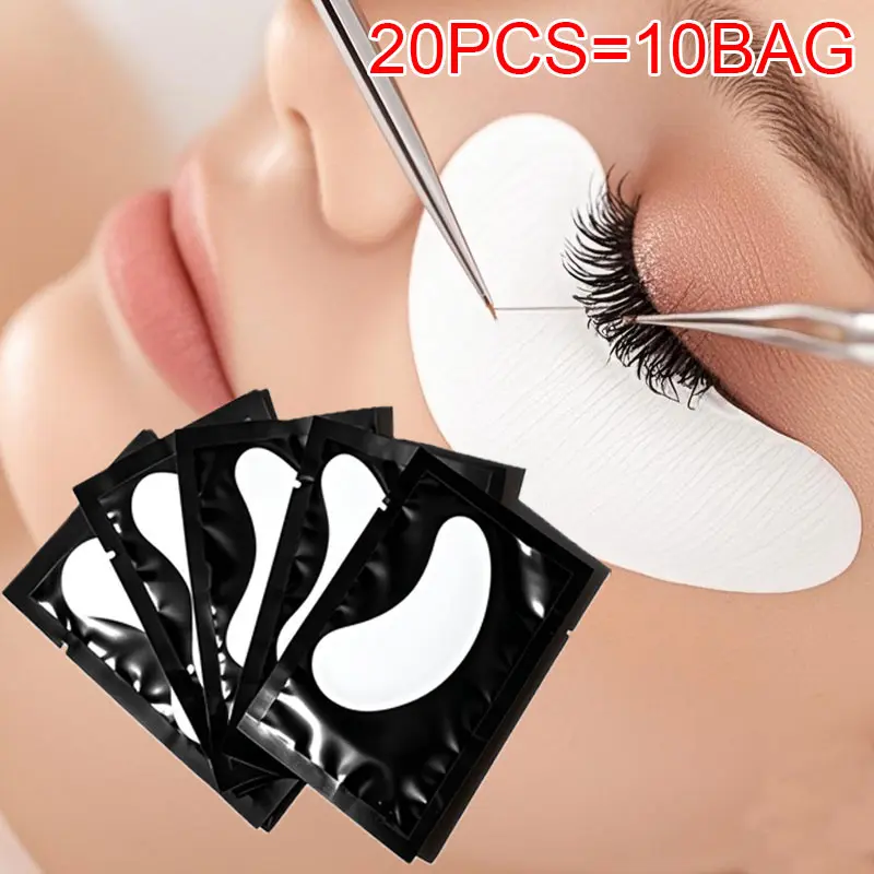 Eyelash Extension Tape, 10 Bags Grafting Eyelash Patches for Planting Eyelash Isolation Upper & Lower Eyelash, Eyelash Tools, Eye Makeup Tool for Women, Pads