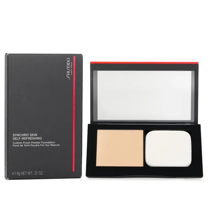 SHISEIDO Synchro Skin Self Refreshing Custom Finish Powder Foundation Cosmetic - #150 Lace, Flawless Makeup, Oil Control, Even Skin Tone, All Skin Types