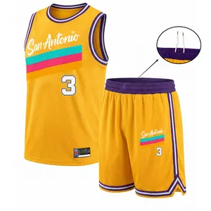 Men’s Basketball Jersey Set, Breathable Sleeveless Sportswear, Athletic Uniform with San Antonio Design, Lightweight Training Outfit, Comfortable for Basketball, Gym, Running, and Outdoor Activities