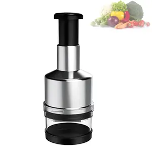 Multifunctional Vegetable Chopper, Safe Hand Pat Cutter for Onion Garlic Veggies, Portable Easy Clean Time-Saving Kitchen Tool