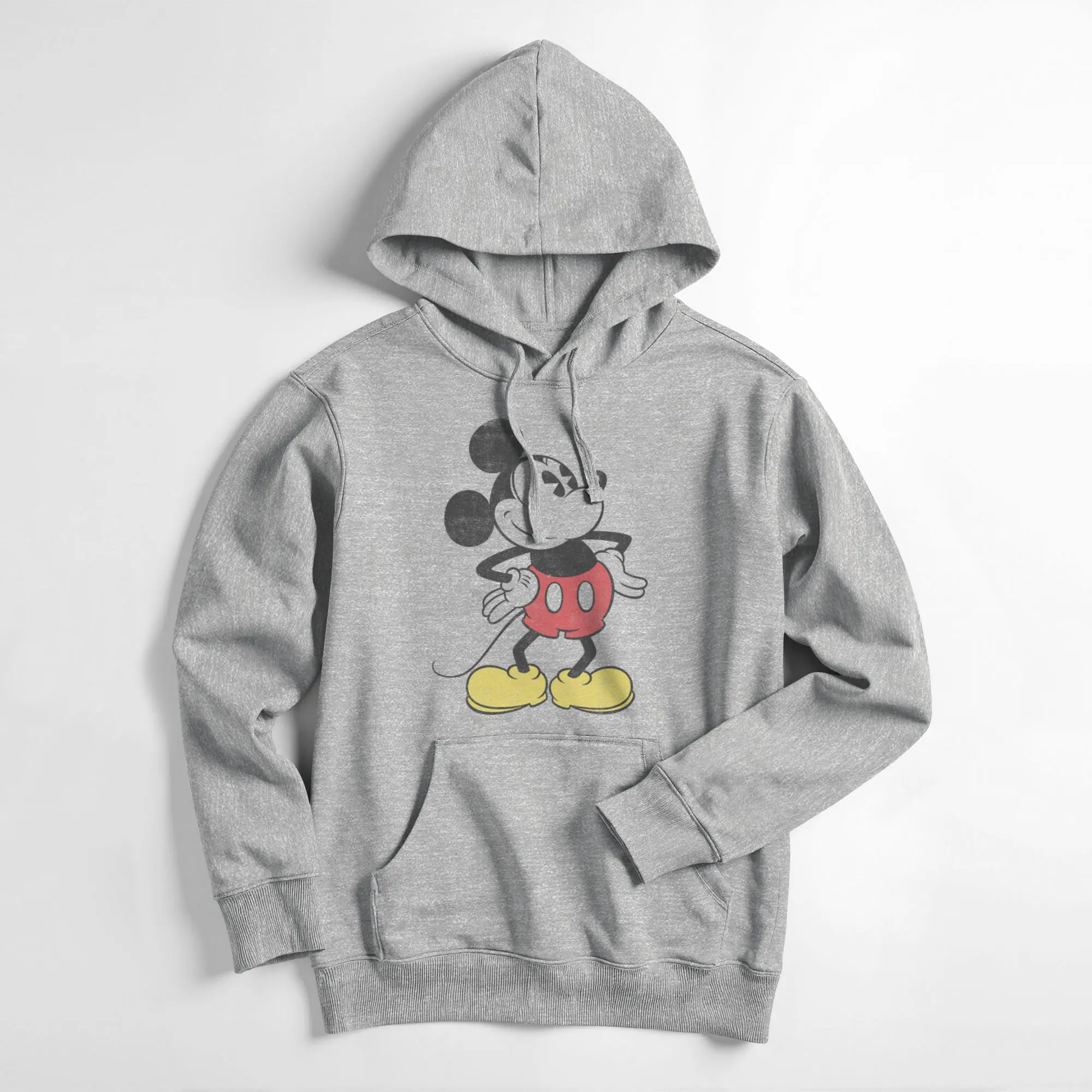 Men's Mickey & Friends Classic Mickey Distressed Pull Over Hoodie
