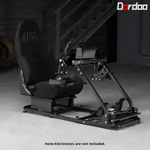 Dardoo Flight Sim Cockpit with Black Seat Fit  G29 G920  T80.Not Include Wheel Handbrake Shifter and Pedals