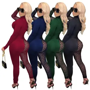 See through romper long sleeve for parties