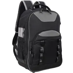Oxford Cloth Multifunctional Tool Backpack, Extra Tough Heavy Duty Tool Bag with Multiple Pockets – Carry-All, Cushioned, Functional Heavy Backpacks for Electricians, Carry-All Backpacks