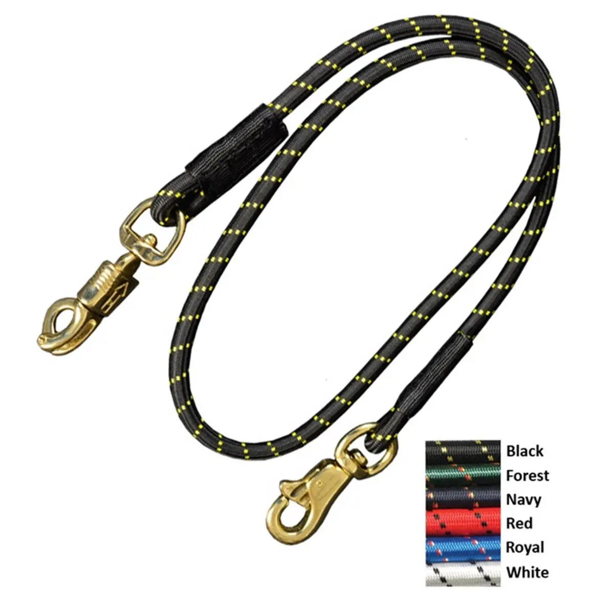 212 MAIN Equestrian Heavy-Duty Shock-Absorbent Durable Bungee Cross Tie for Horses, 5 ft Red, Equine Safety Features, Reinforced Double-Stitched Ends, Solid Brass Snaps, Reduces Sudden Shock for Equestrian Sports