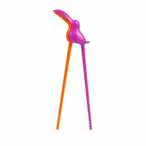 MUNCHTIME Toucan Chopsticks - Great for Fine Motor Skills & Picky Eaters - Interactive and Fun Kids Utensils