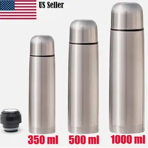 Double Wall Vacuum Flasks Mugs Bottle Insulated Stainless Steel Coffee Water