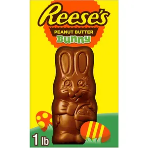 Reese's Bunny Milk Chocolate Peanut Butter Easter Candy, Gift Box 1 lb
