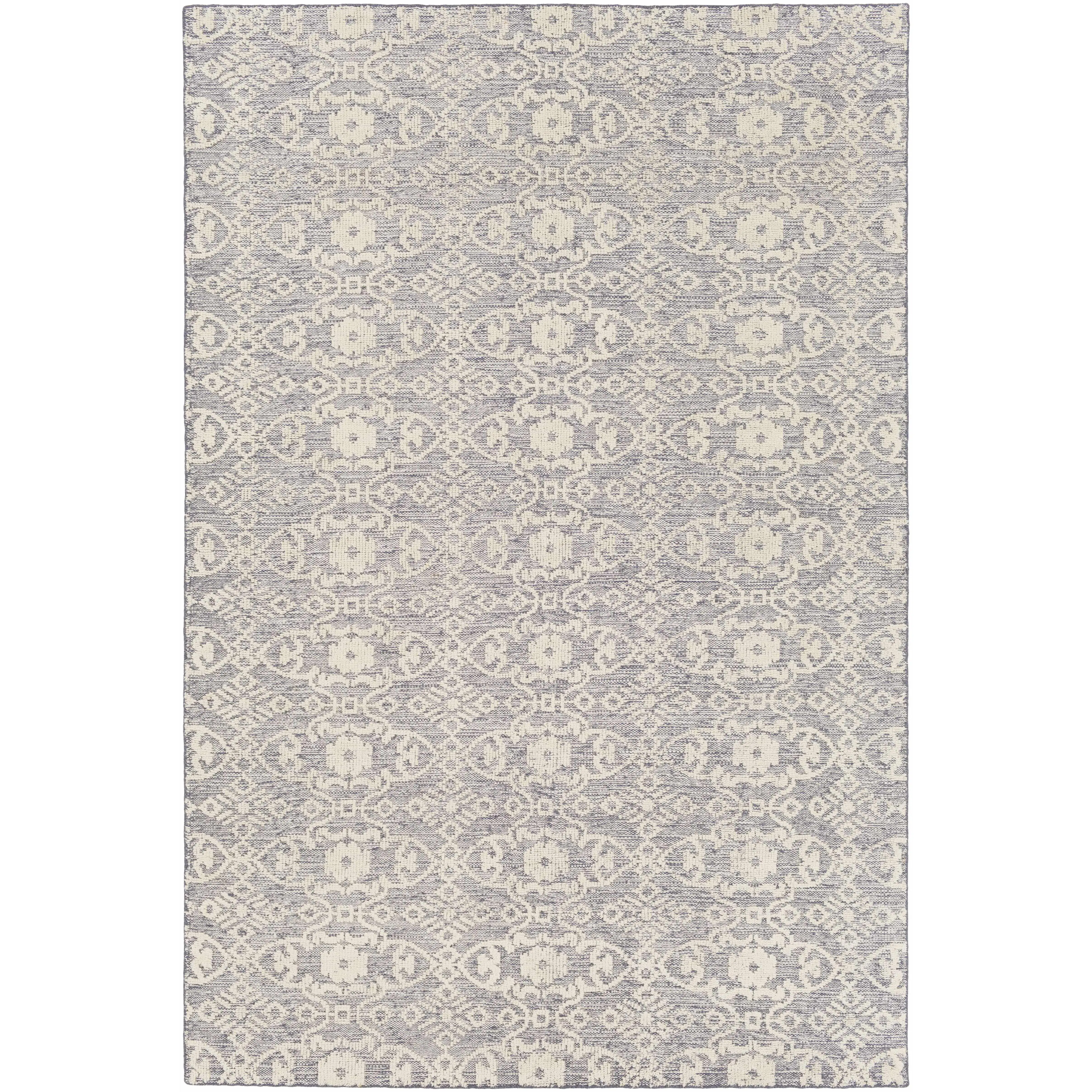 Hoisington Ivory Patterned Wool Rug - Clearance