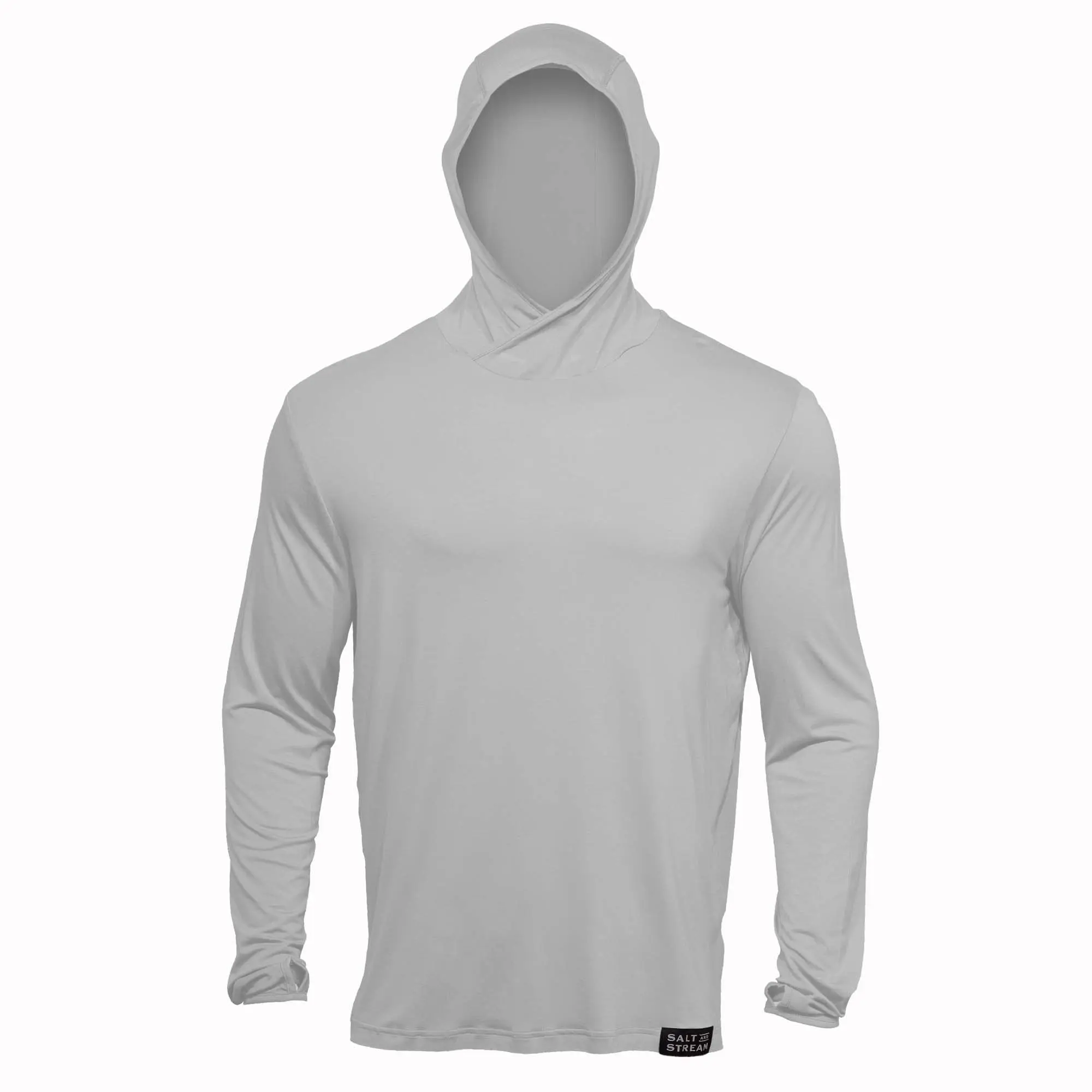 Salt and Stream Signature Bamboo Hoodie Cool Grey hoodies men