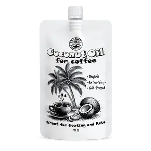 Coconut Oil for Coffee , Cooking & Keto friendly - Great tasting organic cold pressed coconut oil - 7 fl. oz pouch Natural Cold Pressed Coconut oil