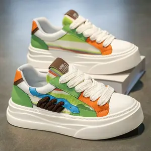 UYCEKK Men's New Arrival 2026 Spring Summer Sneakers - /Fabric Upper Cushioned Low-Top College Style Shoes with Rubber Sole, Round Toe Campus Style for, Gym & Casual Attire - All-Season Back to School Essential (Men's Fashion) - Color Block