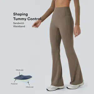 Halara UltraSculpt High Waisted Tummy Control Shaping Yoga Flare Leggings
