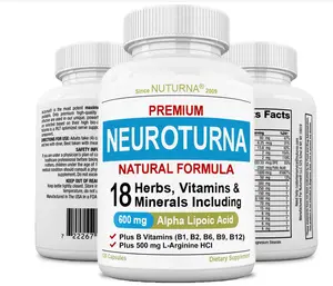Neuropathy Support Nerve Supplement with 600 mg Pure Alpha Lipoic Acid - Maximum Strength Formula for Peripheral Relief - 120 Capsules, Natural Ingredients, Minerals, Optimum Health & Wellness Dietary Vitamin