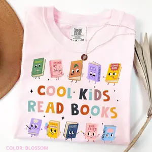 Cool Kids Read Books Shirt, Teacher Shirts, Kindergarten Teacher Shirt, School Librarian Shirt, Reading Teacher Shirt, Teacher Gifts