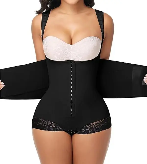SHAPSHE Women's Colombian Faja Moldeadora Shapewear Bodysuit with Butt Lifter