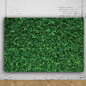1pc Green Leaves Photography Backdrops Mmicrofiber Nature Backdrop Birthday Background for Birthday Party Seamless Photo Booth Prop Backdrop Party Decoration