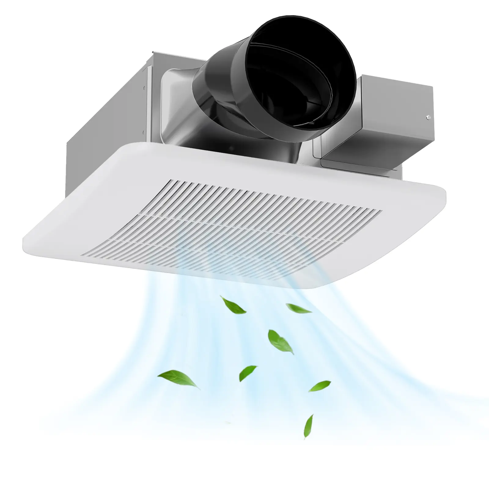 COSTWAY - 50/80/110 CFM Ceiling Mount Bathroom Fan with Pick-A-Flow and 4 Inches Duct