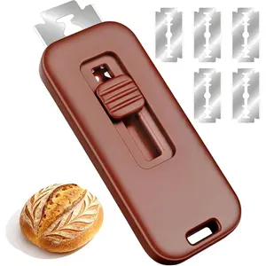 Bread Lame Professional Sourdough Scoring Tool, Upgraded Extractable & Magnetic Lame Bread Tool with 5 Sharp Blades, Dough Razor & Bread Scoring Knife for Homemade Sourdough Bread