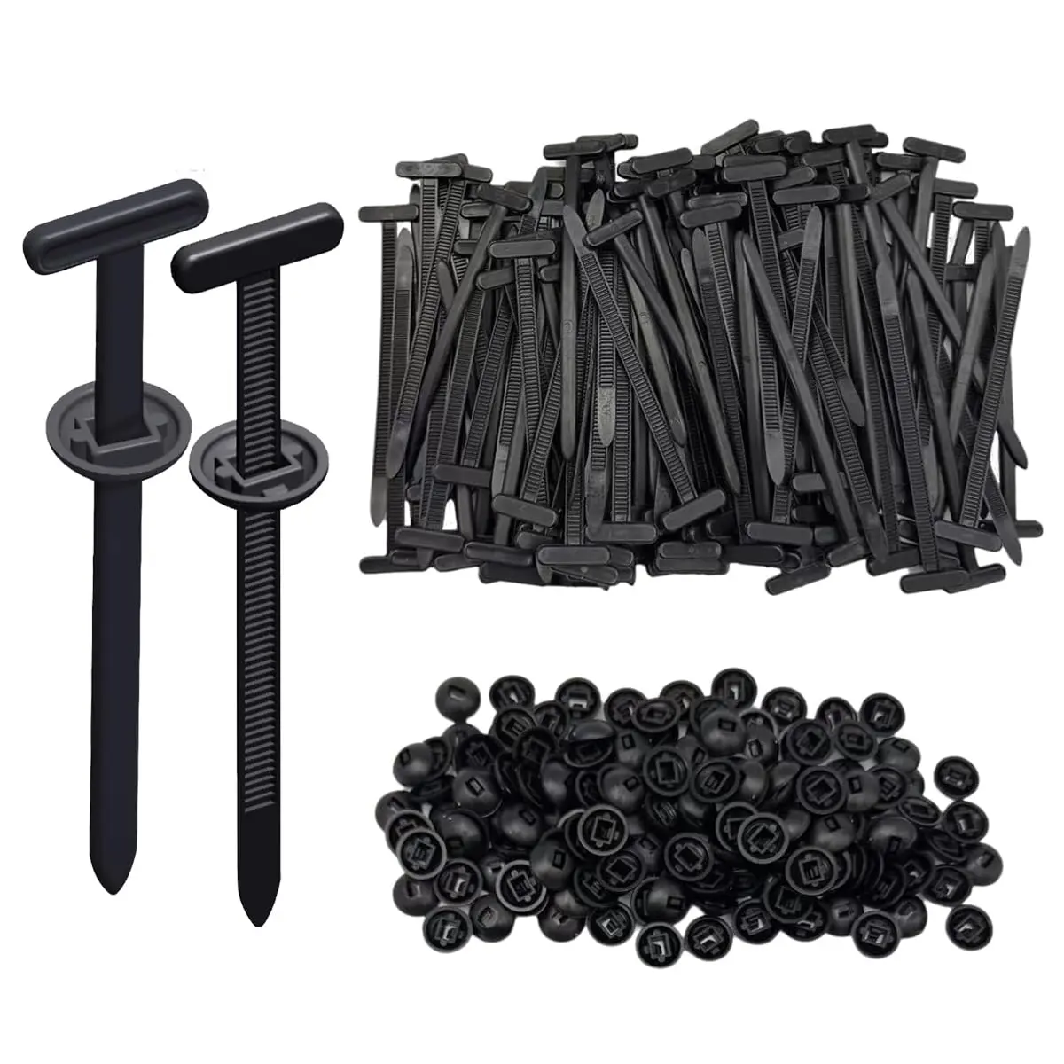 50PCS Nylon Universal Cable Tie Buckle, Cable Tie Clip Fasteners Car Body, Multifunctional Car Clips Fasteners for Daily Auto Fixing