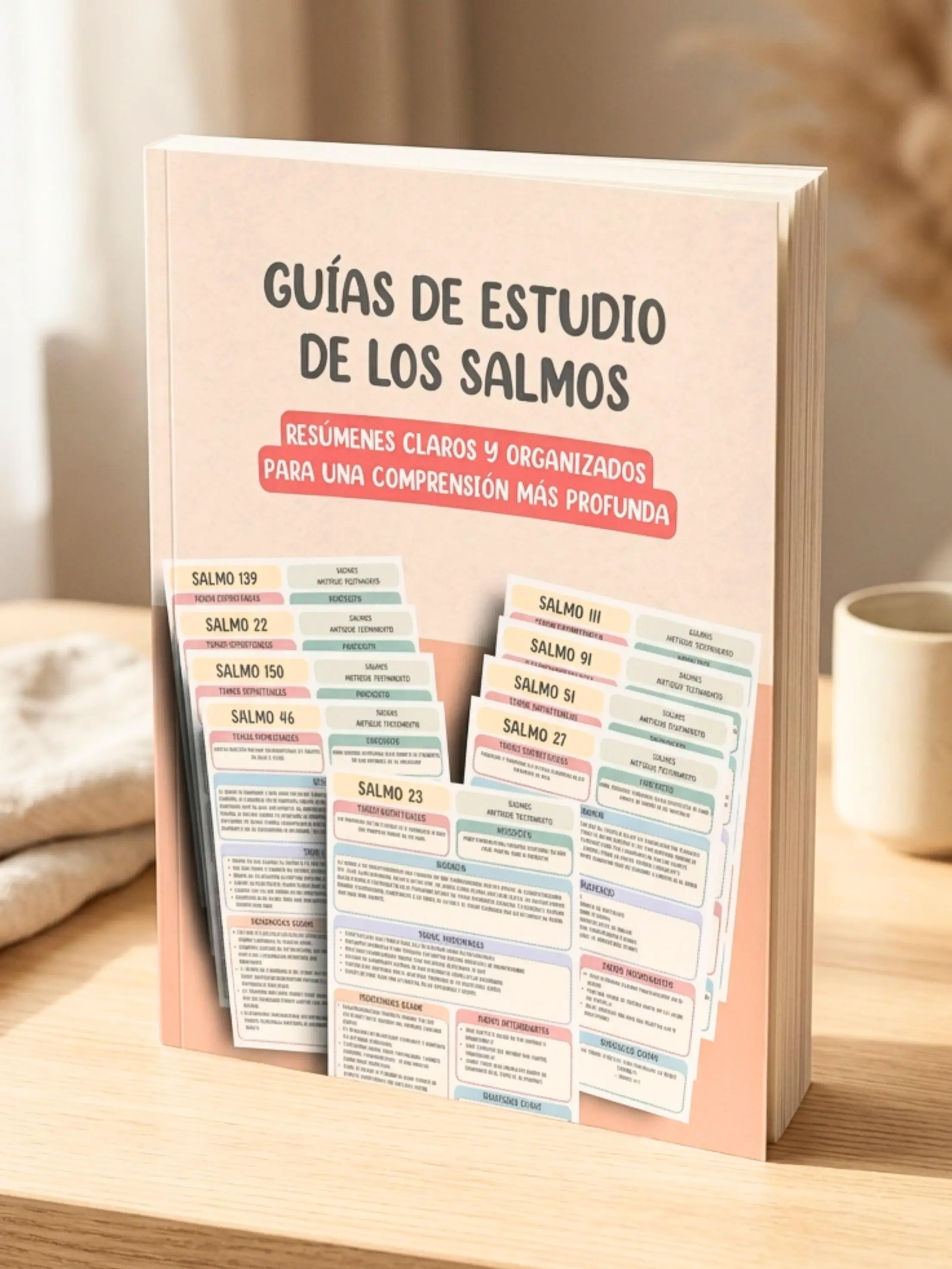Guías de Estudio de los Salmos: Resúmenes Claros y Organizados para una Comprensión Más Profunda (Spanish Edition) Bible Study Guide