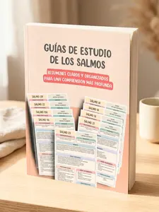 Guías de Estudio de los Salmos: Resúmenes Claros y Organizados para una Comprensión Más Profunda (Spanish Edition) Bible Study Guide