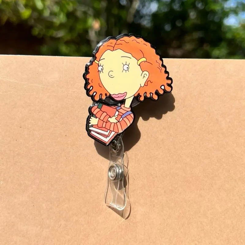 Book Girl Badge Reel/ID Badge Reel/ Office Accessories/ School Accessories nurse