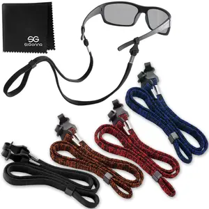 Eye Glasses String Holder Strap Eyeglass Straps Cords for Men Women Eyeglass Holders around Neck Sunglasses String Chain Lanyard Retainer 4 Pcs Orange Blue