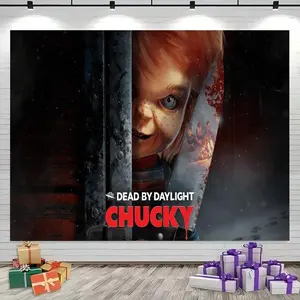 Bride Of Chucky Horror Movie Wall Tapestry Gothic Horror Backdrop Dark Room Decor Hanging Cloth Art Poster Photography Background