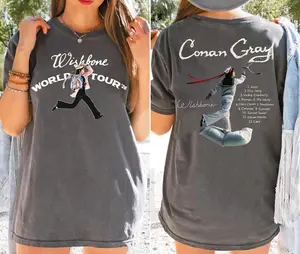 Vintage Conan Gray Shirt Wishbone Tour 2026, 2 Sided Music Merch, Wishbone Album Tracklist Tee, 90s Bootleg Style