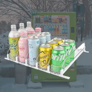 Drink Organizer for Fridge, Automatic Pusher Glide and Can Organizer for Refrigerator, 12oz 16oz 20oz-Soda Dispenser for Fridge-Holds up to 30 Cans, Space-Saving Soda Dispenser for Refrigerator