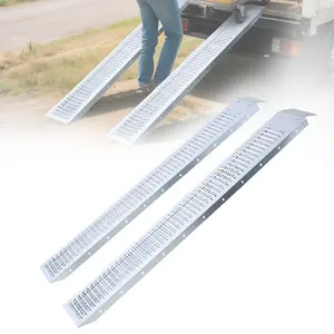 Steel Shed Ramps 74" L 960lbs Capacity for Pickup Trucks Trailers Anti-Slip Tread Secure Platform for ATVs Motorcycles Lawn Mowers Pack of 2