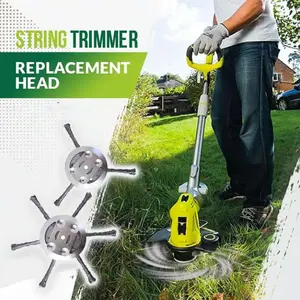 6-inch steel wire trimmer head, universal replacement accessory for electric lawn mowers, suitable for moss removal, rust removal, and yard lawn maintenance