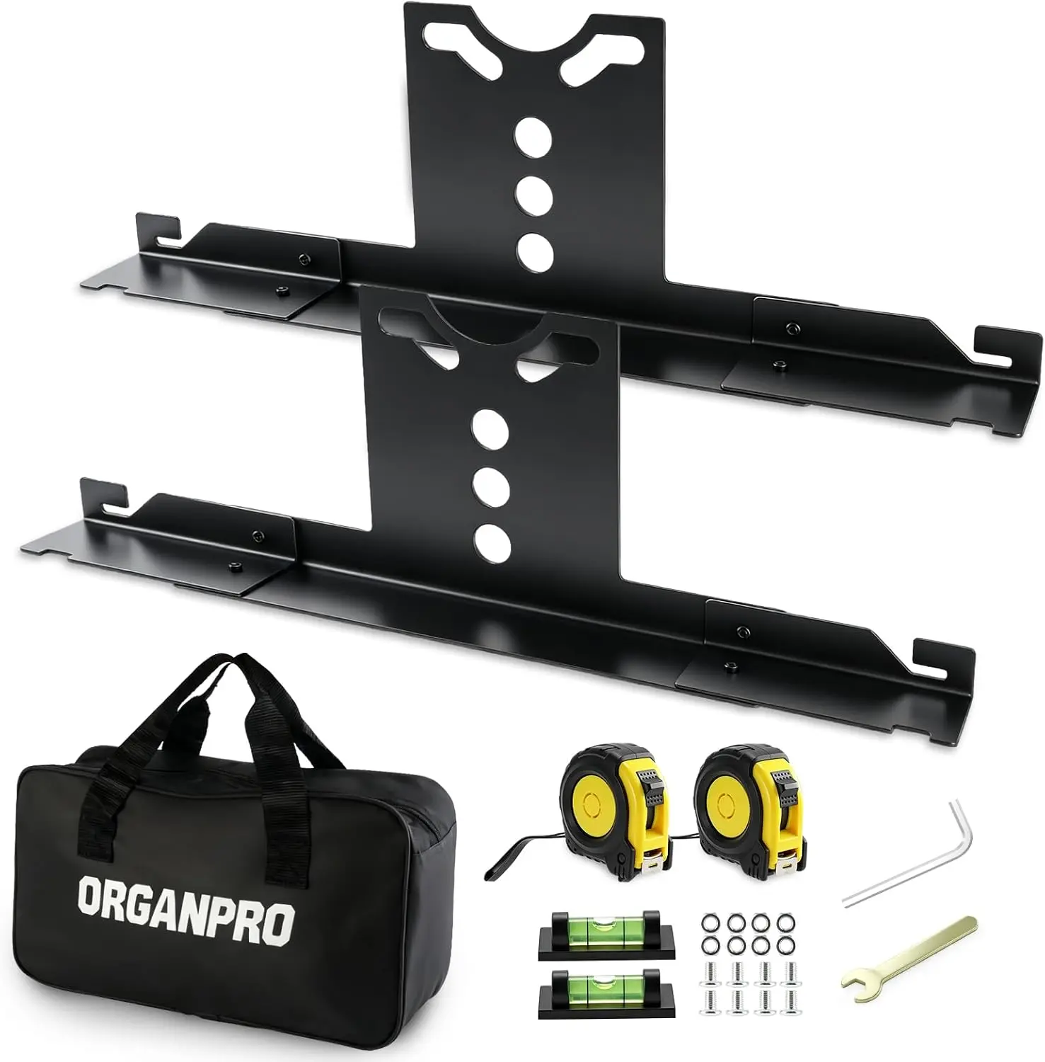 Wheel Alignment Tool for DIY Toe Adjustment with Tape Measure& Bag | Easy Assembly & Use Quick Front End Toe Plates for Home DIYers, Toe Alignment Tool Kit for Most Car Truck ATV SXS UTV