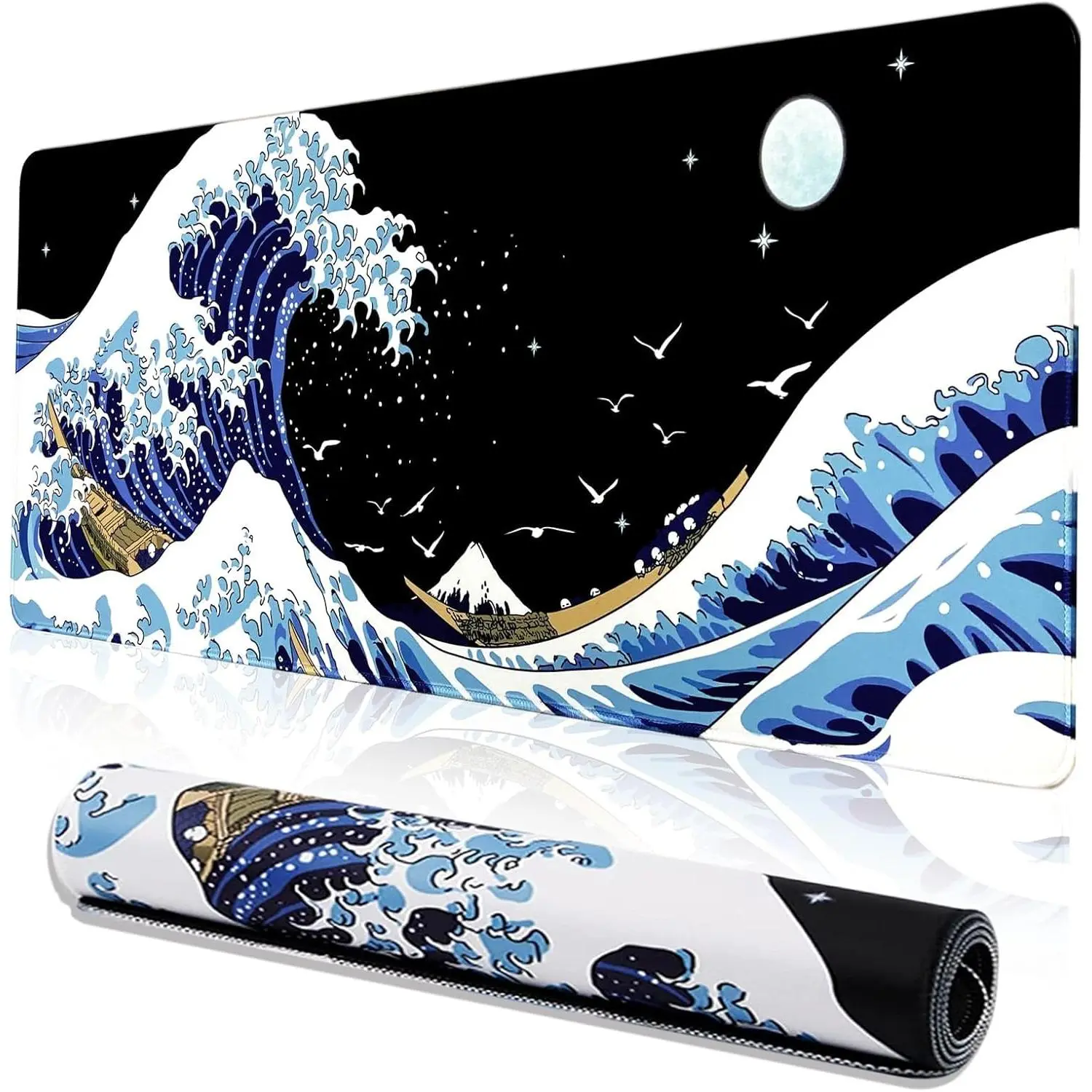 XXL Waterproof Japanese Anime Gaming Mouse Pad - Large Non-Slip Desk Pad for PC/Laptop, Game, Office Use, Xxl Size