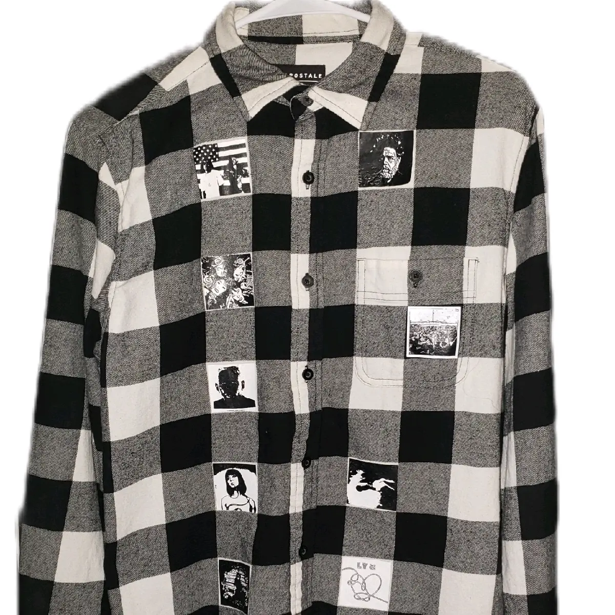 Black & White Custom Flannel