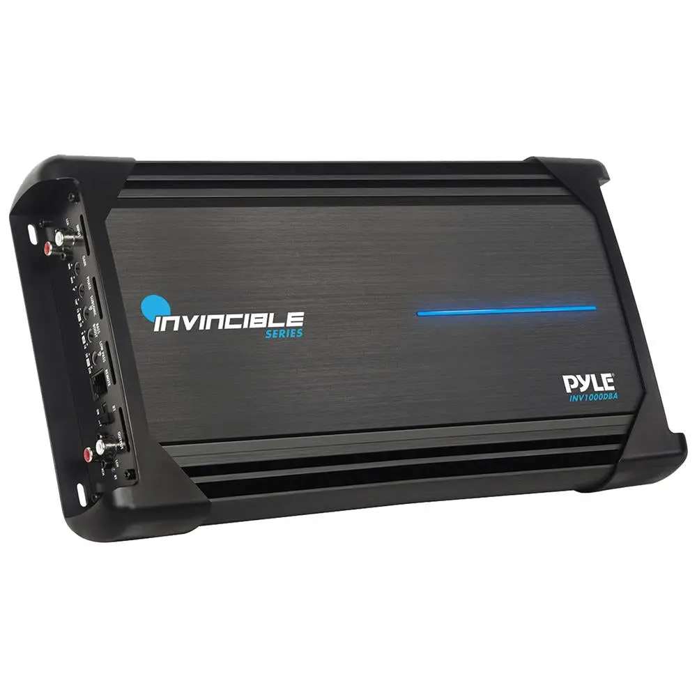Monoblock Amplifier – 2000W Max Subwoofer Audio Amp with Class D MOSFET PWM Power Supply, 5-Way Protection & LPF Control - Compact Car Audio Amplifier with Remote Control