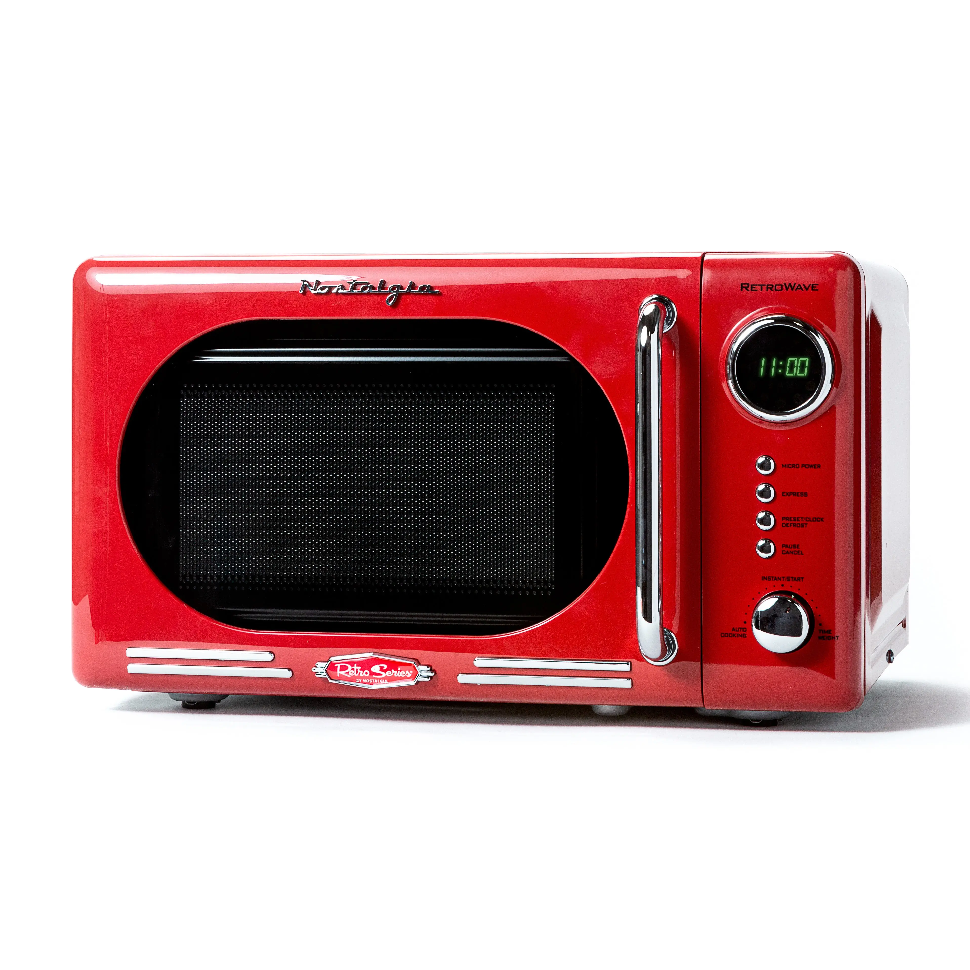 Retro 0.7 Cubic Foot 700-Watt Countertop Microwave Oven - Retro Red (Derivative)
