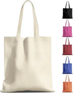 Premium Canvas Reusable Tote Gift Bags,Made of Natural Canvas with Handle,Work,DIY,Shopping(1 Pack)