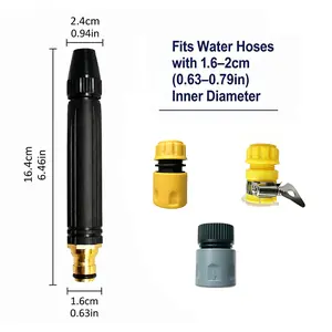 Home high-pressure car wash water gun with booster nozzle and hose, portable handheld water sprayer, a must-have for watering plants and vegetables, car washing, garden cleaning, pet bathing and outdoor rinsing.