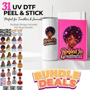 Faith & Strength UV DTF Bundle