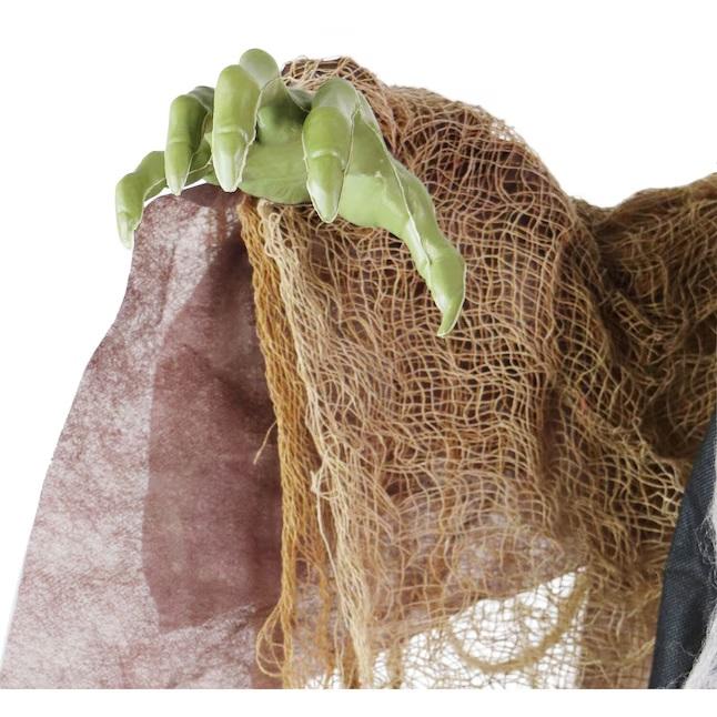 Haunted Hill Farm 4.75 ft Freestanding Talking Lighted Witch Animatronic Halloween Decoration