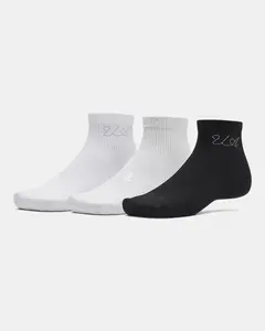Under Armour Sportstyle Cotton Unisex 3-Pack Quarter Socks
