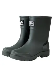 Men's High-Top Waterproof Rain Boots, Waterproof Wellington Boots, Anti-Slip Fashionable Long Rubber Shoes, Comfortable Durable Soft Sole, Outdoor Garden Work Essentials, Footwear Boot